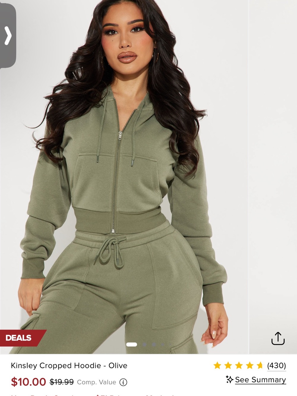 Fashion nova sweat suit